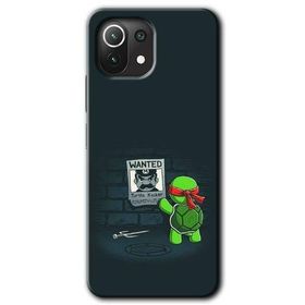 Xiaomi Mi 11 Lite Hd Desen Baskılı Kaplumbağa Avcısı Arka Kapak Kılıf