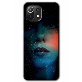 Xiaomi Mi 11 Lite Hd Desen Baskılı Karanlık Kadın Arka Kapak Kılıf