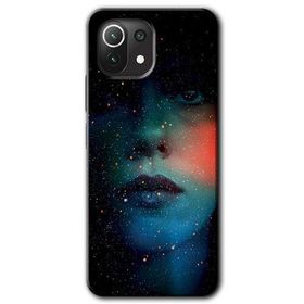 Xiaomi Mi 11 Lite Hd Desen Baskılı Karanlık Kadın Arka Kapak Kılıf