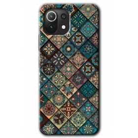 Xiaomi Mi 11 Lite Hd Desen Baskılı Mandala Desen Arka Kapak Kılıf