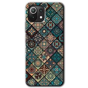 Xiaomi Mi 11 Lite Hd Desen Baskılı Mandala Desen Arka Kapak Kılıf
