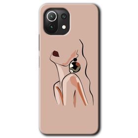 Xiaomi Mi 11 Lite Hd Desen Baskılı Mat Çiçek Arka Kapak Kılıf