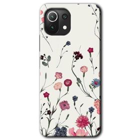 Xiaomi Mi 11 Lite Hd Desen Baskılı Mat Çiçek Arka Kapak Kılıf