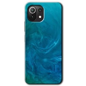 Xiaomi Mi 11 Lite Hd Desen Baskılı Mavi Aura Arka Kapak Kılıf