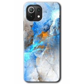 Xiaomi Mi 11 Lite Hd Desen Baskılı Mavi Buzul Arka Kapak Kılıf