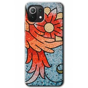 Xiaomi Mi 11 Lite Hd Desen Baskılı Mozaik Çiçek Arka Kapak Kılıf