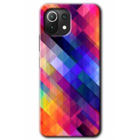 Xiaomi Mi 11 Lite Hd Desen Baskılı Multi Oblique Arka Kapak Kılıf