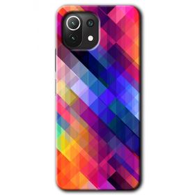 Xiaomi Mi 11 Lite Hd Desen Baskılı Multi Oblique Arka Kapak Kılıf