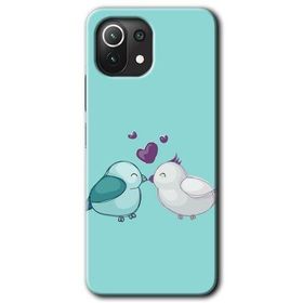 Xiaomi Mi 11 Lite Hd Desen Baskılı Mutlu Kuşlar Arka Kapak Kılıf