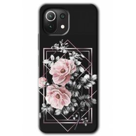 Xiaomi Mi 11 Lite Hd Desen Baskılı Retro Çiçek 1 Arka Kapak Kılıf
