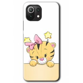 Xiaomi Mi 11 Lite Hd Desen Baskılı Sevimli Kedi Arka Kapak Kılıf