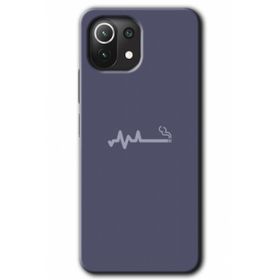 Xiaomi Mi 11 Lite Hd Desen Baskılı Sigara Zararlıdır Arka Kapak Kılıf