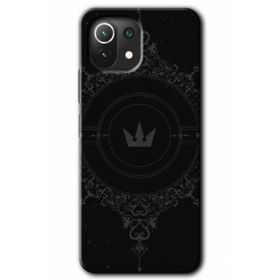 Xiaomi Mi 11 Lite Hd Desen Baskılı Siyah Mandala 1 Arka Kapak Kılıf