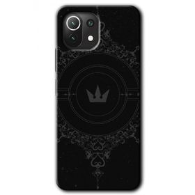 Xiaomi Mi 11 Lite Hd Desen Baskılı Siyah Mandala 1 Arka Kapak Kılıf
