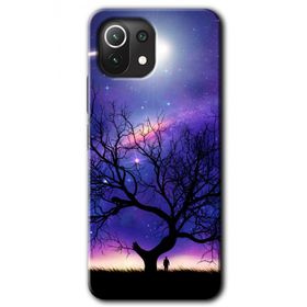 Xiaomi Mi 11 Lite Hd Desen Baskılı Uzay Silüet Arka Kapak Kılıf