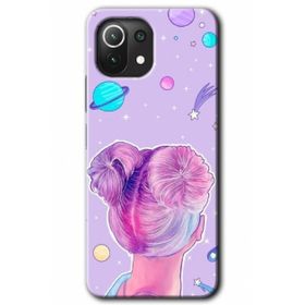 Xiaomi Mi 11 Lite Hd Desen Baskılı Uzaylı Kız Arka Kapak Kılıf