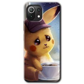 Xiaomi Mi 11 Lite Hd Desen Baskılı Üzgün Pikaçu Arka Kapak Kılıf