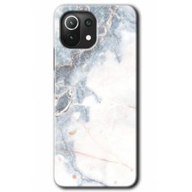 Xiaomi Mi 11 Lite Hd Desen Baskılı White Marble Arka Kapak Kılıf