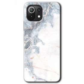 Xiaomi Mi 11 Lite Hd Desen Baskılı White Marble Arka Kapak Kılıf