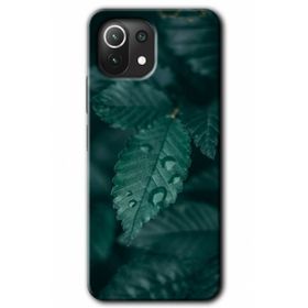 Xiaomi Mi 11 Lite Hd Desen Baskılı Yağmurlu Yaprak Arka Kapak Kılıf