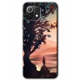 Xiaomi Mi 11 Lite Hd Desen Baskılı Yalnız Savaşcı Arka Kapak Kılıf