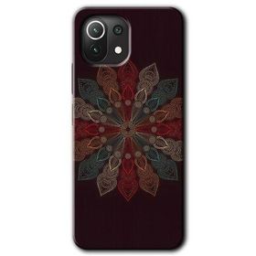 Xiaomi Mi 11 Mandala Flower Wal Baskılı Uyumlu Silikon Kılıf