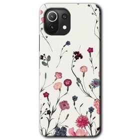 Xiaomi Mi 11 Mat Çiçek Baskılı Uyumlu Silikon Kılıf