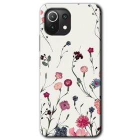 Xiaomi Mi 11 Mat Çiçek Baskılı Uyumlu Silikon Kılıf