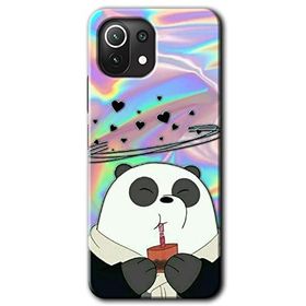 Xiaomi Mi 11 Milkshake Panda Baskılı Uyumlu Silikon Kılıf