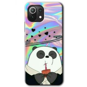 Xiaomi Mi 11 Milkshake Panda Baskılı Uyumlu Silikon Kılıf