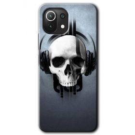 Xiaomi Mi 11 Müzik Kurukafa Baskılı Uyumlu Silikon Kılıf