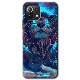 Xiaomi Mi 11 Neon Aslan Baskılı Uyumlu Silikon Kılıf