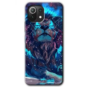 Xiaomi Mi 11 Neon Aslan Baskılı Uyumlu Silikon Kılıf