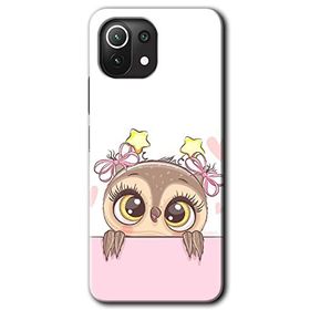 Xiaomi Mi 11 Sevimli Baykuş Baskılı Uyumlu Silikon Kılıf