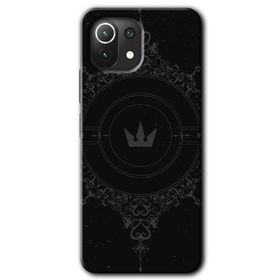Xiaomi Mi 11 Siyah Mandala 1 Baskılı Uyumlu Silikon Kılıf