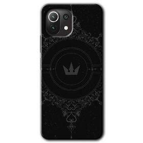 Xiaomi Mi 11 Siyah Mandala 1 Baskılı Uyumlu Silikon Kılıf