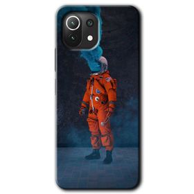 Xiaomi Mi 11 Smoke Astronot Baskılı Uyumlu Silikon Kılıf