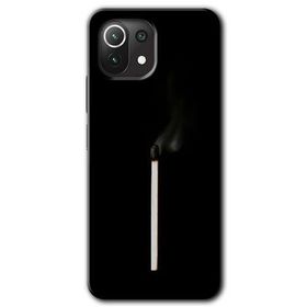 Xiaomi Mi 11 Sönmüş Kibrit Baskılı Uyumlu Silikon Kılıf