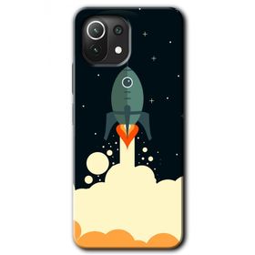 Xiaomi Mi 11 Space Smoke Baskılı Uyumlu Silikon Kılıf