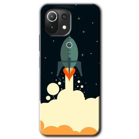Xiaomi Mi 11 Spots Lilac Baskılı Uyumlu Silikon Kılıf