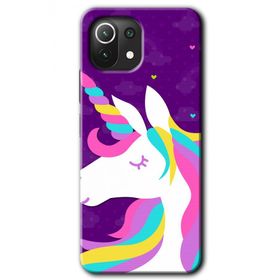 Xiaomi Mi 11 Unicorn Sleep Baskılı Uyumlu Silikon Kılıf