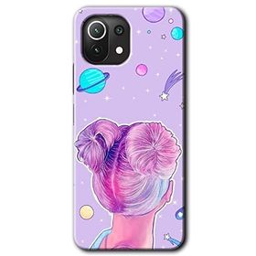 Xiaomi Mi 11 Uzaylı Kız Baskılı Uyumlu Silikon Kılıf
