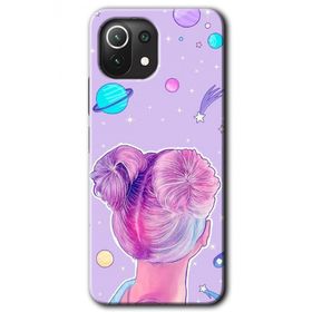 Xiaomi Mi 11 Uzaylı Kız Baskılı Uyumlu Silikon Kılıf