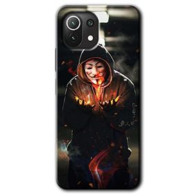 Xiaomi Mi 11 V for Fire Baskılı Uyumlu Silikon Kılıf