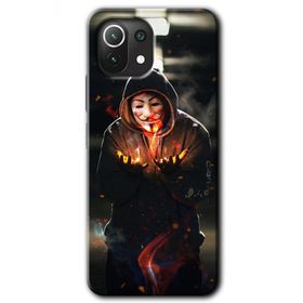 Xiaomi Mi 11 V for Fire Baskılı Uyumlu Silikon Kılıf