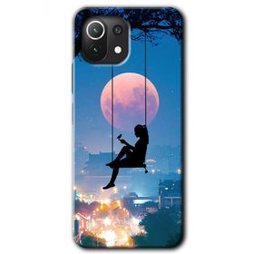 Xiaomi Mi 11 Yalnız Kadın Baskılı Uyumlu Silikon Kılıf