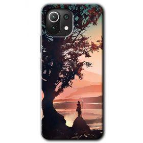 Xiaomi Mi 11 Yalnız Savaşcı Baskılı Uyumlu Silikon Kılıf
