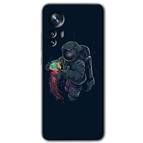 Xiaomi Mi 12 Astronot Kıyafeti Baskılı Uyumlu Silikon Kılıf