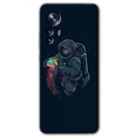 Xiaomi Mi 12 Astronot Kıyafeti Baskılı Uyumlu Silikon Kılıf