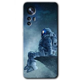 Xiaomi Mi 12 Astronot Yalnızlığı Baskılı Uyumlu Silikon Kılıf